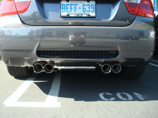 Megan Racing Blue Titanium Tips Surpremo Axle-Back Exhaust For BMW M3 (E90) 2008 - 2011