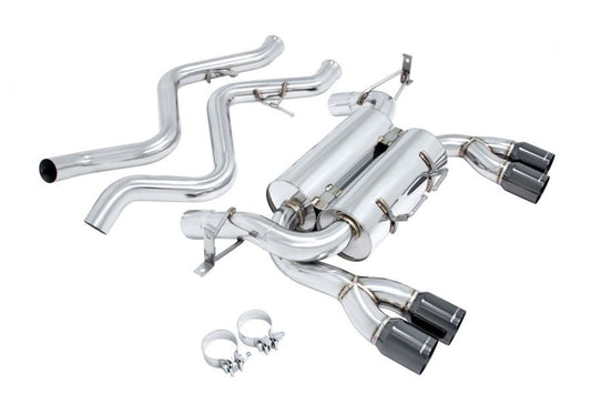 Megan Racing Black Chrome Rolled Tips Surpremo Axle-Back Exhaust For BMW M3 (E92) 2008 - 2013