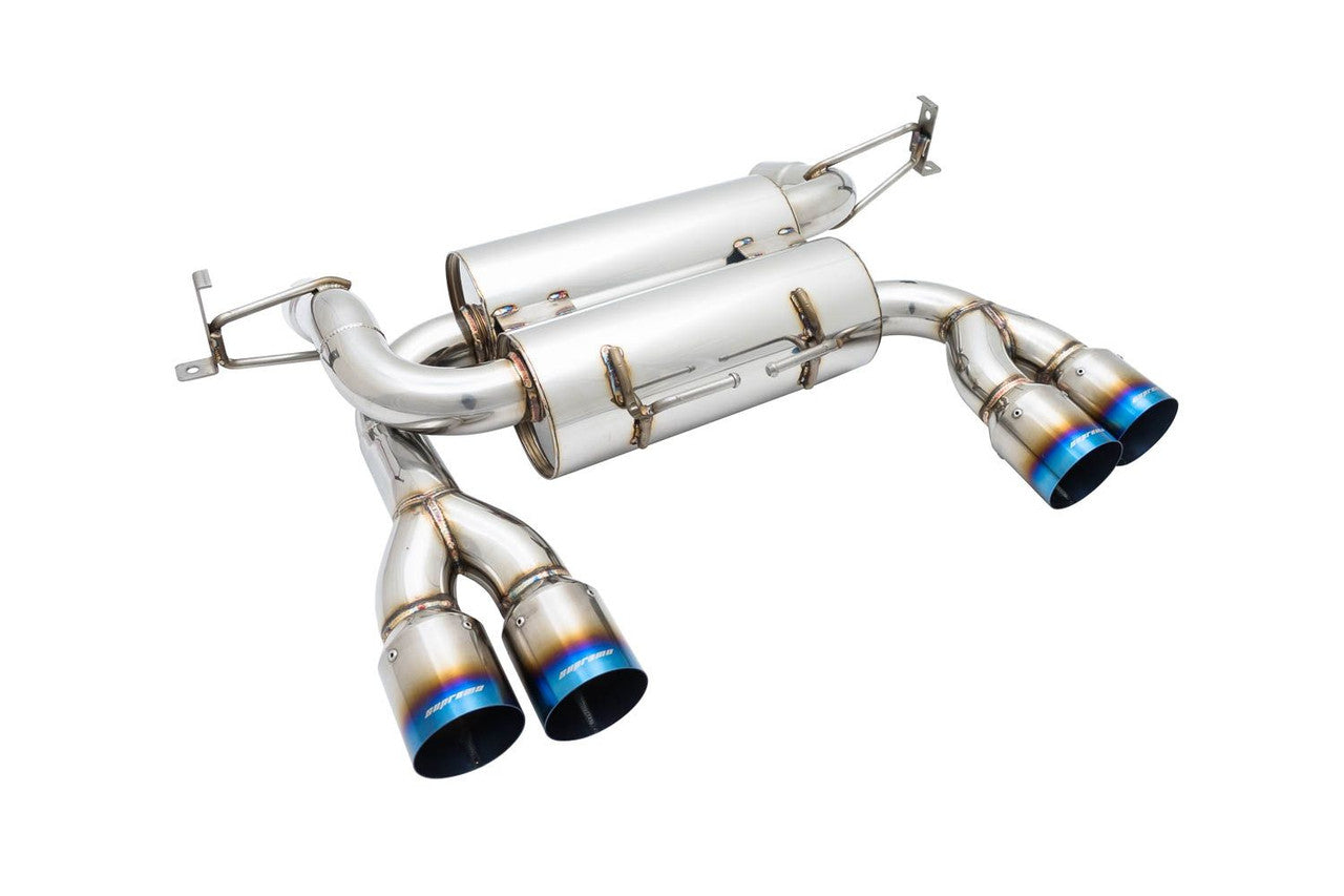 Megan Racing Blue Titanium Tips Surpremo Axle-Back Exhaust For BMW M3 (E92) 2008 - 2013