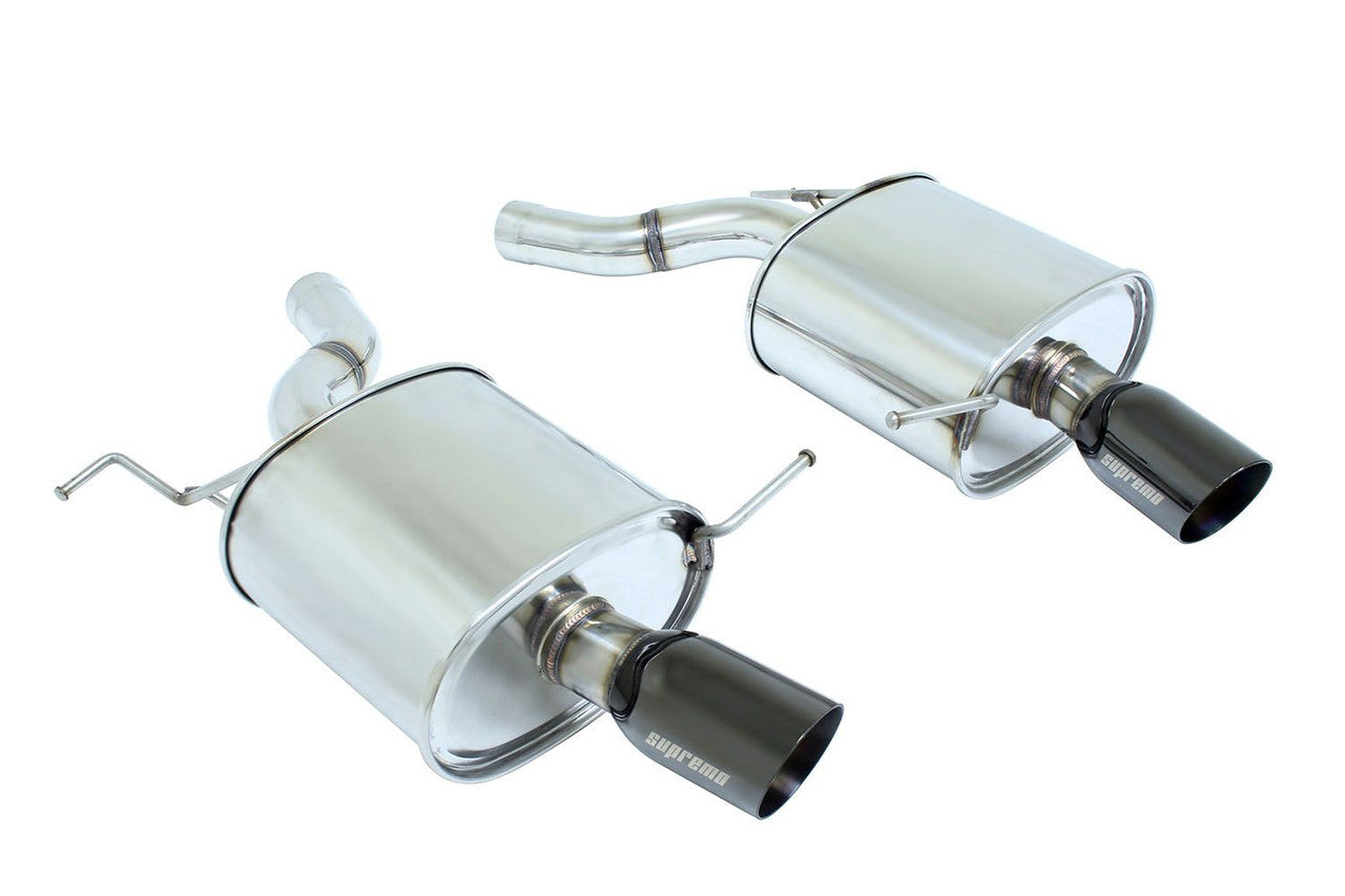 Megan Racing Black Chrome Rolled Tips Surpremo Axle-Back Exhaust For BMW 640i Gran Coupe (F06) 2012+