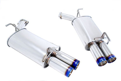 Megan Racing Burnt Rolled Quad Tips Axle-Back Exhaust For Infiniti M35 2006 - 2010 M45