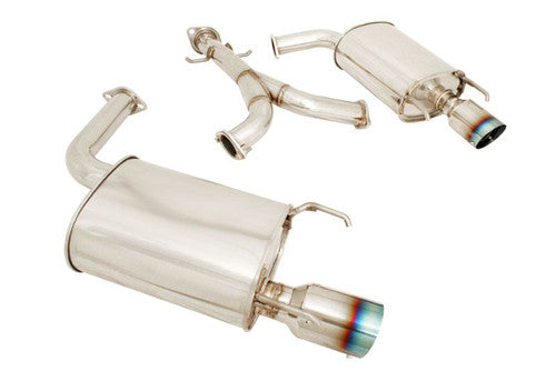 Megan Racing Blue Titanium Tips OE-RS Axle-Back Exhaust For Lexus GS300 2006 - 2012 GS350