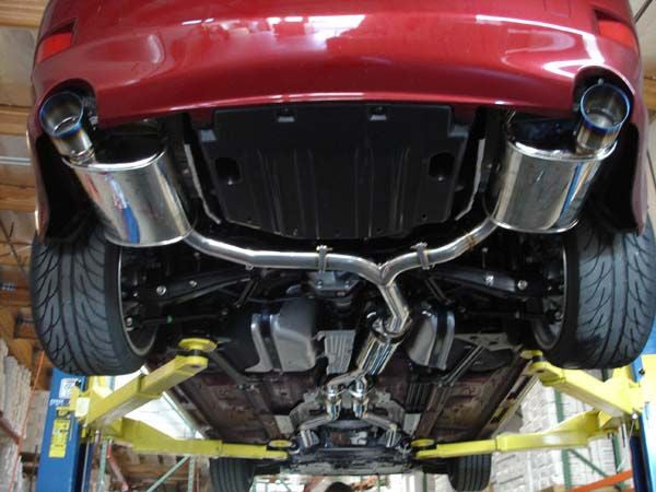 Megan Racing Burnt Titanium Tips OE-RS Axle-Back Exhaust For Lexus IS250 2006 - 2013 IS350