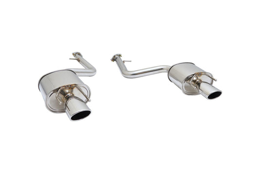 Megan Racing Stainless Tips Polished Axle-Back Exhaust For Lexus IS250 (2.5L V6) 2014+
