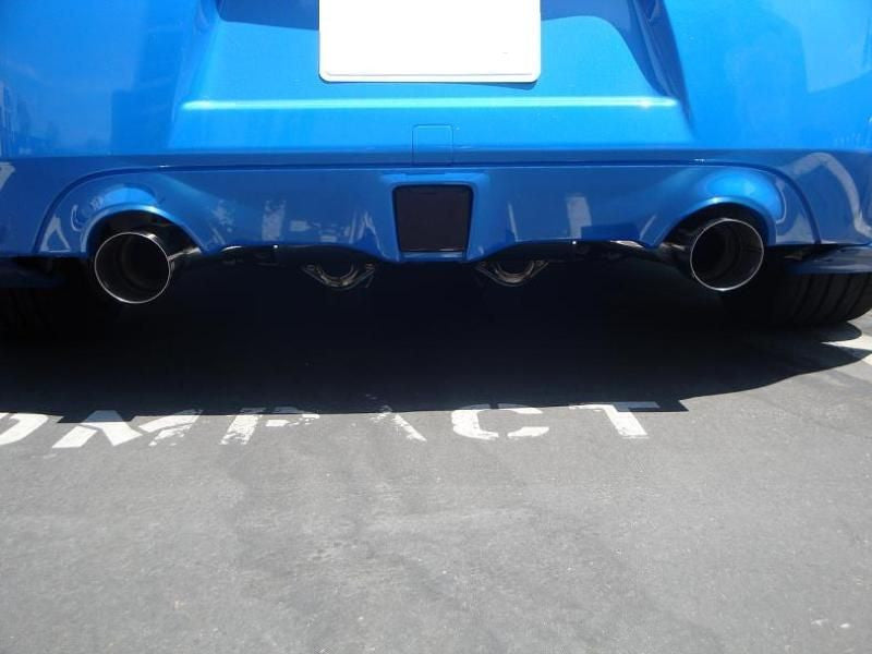 Megan Racing Blue Titanium Tips OE-RS Exhaust Kit For Nissan 370Z 2009 - 2013