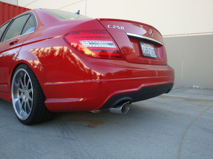 Megan Racing Stainless Rolled Tip Axle-Back Exhaust For Mercedes-Benz C250 Sedan 2012 - 2014