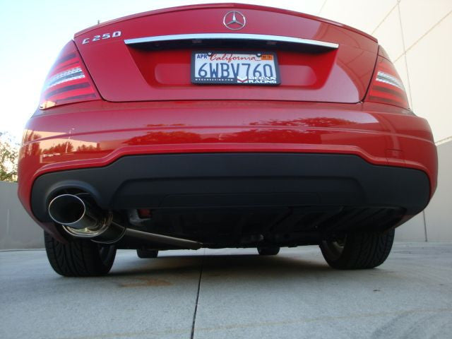 Megan Racing Stainless Rolled Tip Axle-Back Exhaust For Mercedes-Benz C250 Sedan 2012 - 2014