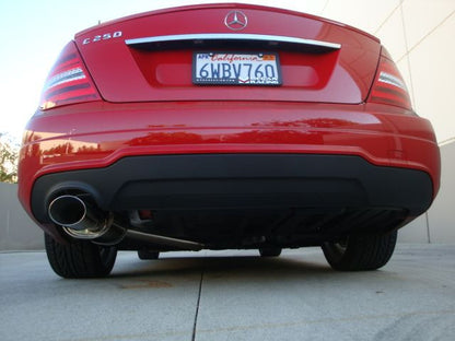 Megan Racing Stainless Rolled Tip Axle-Back Exhaust For Mercedes-Benz C250 Sedan 2012 - 2014