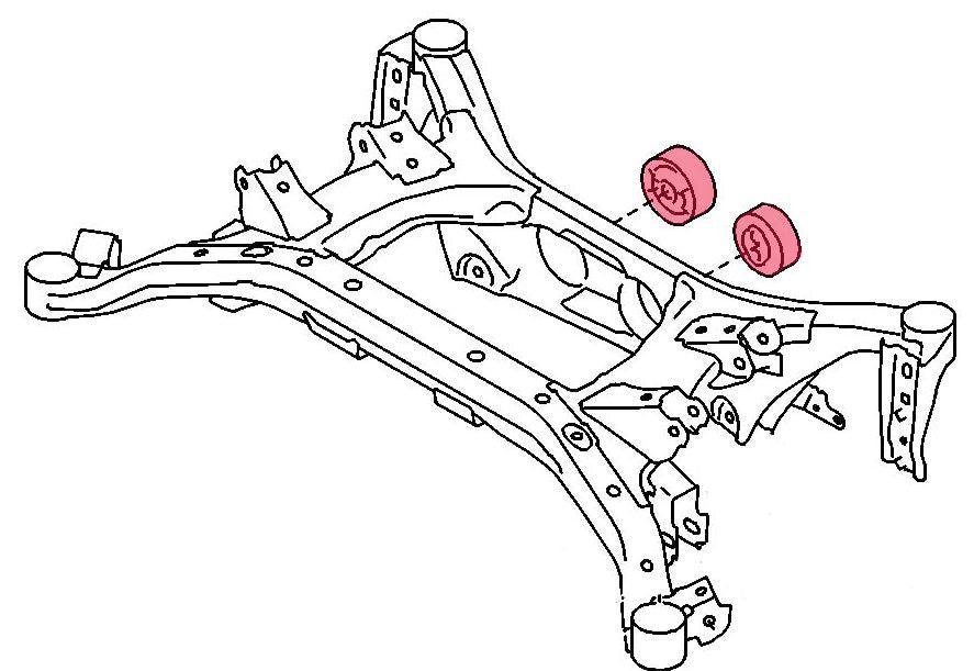 Megan Racing  Rear Differential Bushings Kit For Subaru BRZ 2012+ FR-S 86