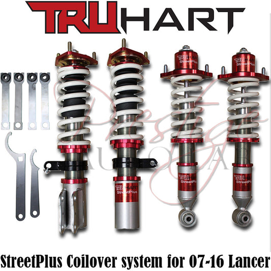 TruHart Streetplus Sport Coilovers for 08-16 Mitsubishi Lancer and Ralliart