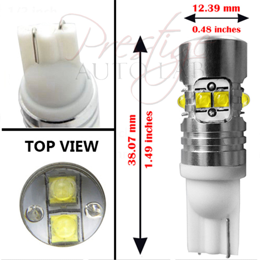 T10 50W White CREE High Power XB-D LED T10 Backup Reverse Light Bulb